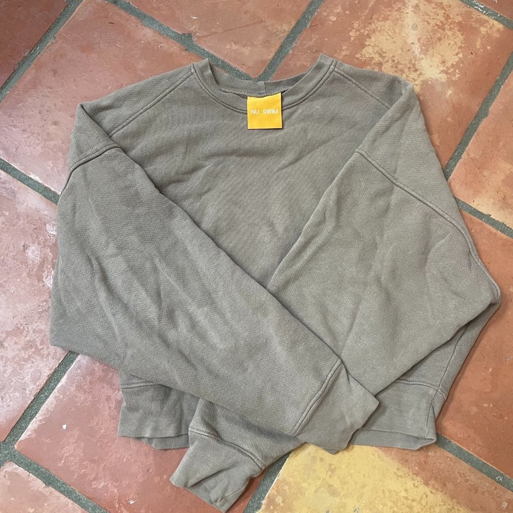 NU SWIM ORGANIC COTTON SMILE SWEATSHIRT